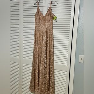 NWT Light Pink V-Neck Dress